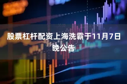股票杠杆配资上海洗霸于11月7日晚公告