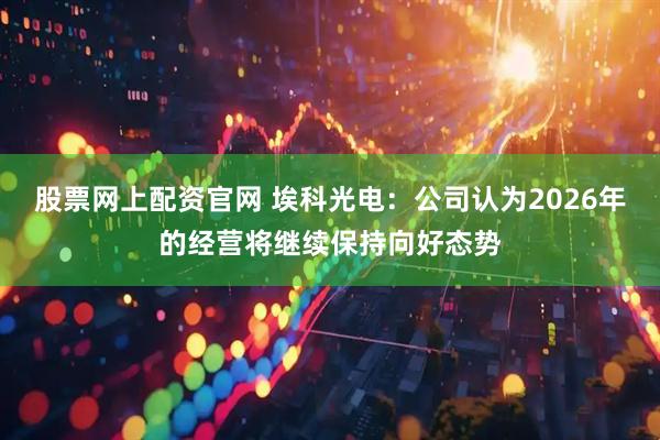 股票网上配资官网 埃科光电：公司认为2026年的经营将继续保持向好态势